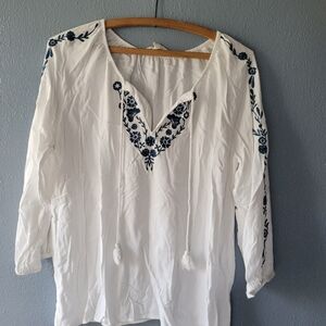 Magnolia Grace boho peasant top